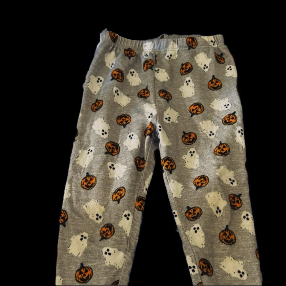 Rae Dunn Gray Halloween Kids Pajama Bottoms
